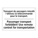 Transport de passagers interdit  /.../ - Passenger transport forbidden!  /.../