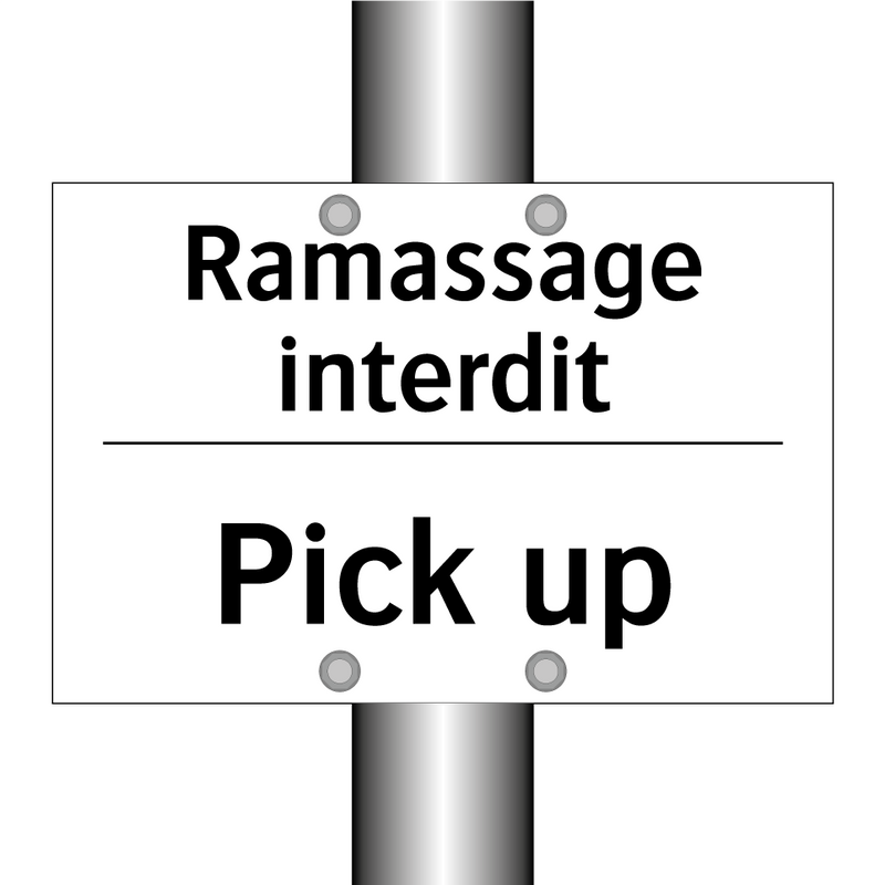 Ramassage interdit - Pick up