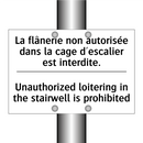 La flânerie non autorisée dans  /.../ - Unauthorized loitering in the  /.../