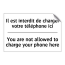 Il est interdit de charger votre  /.../ - You are not allowed to charge  /.../