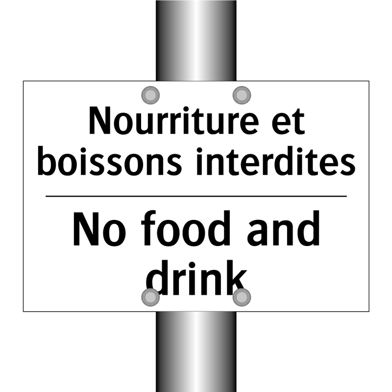 Nourriture et boissons interdites /.../ - No food and drink
