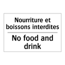 Nourriture et boissons interdites /.../ - No food and drink