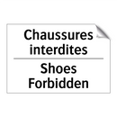Chaussures interdites - Shoes Forbidden