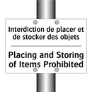 Interdiction de placer et de stocker  /.../ - Placing and Storing of Items Prohibited /.../