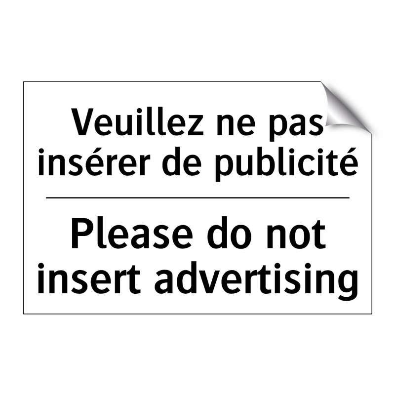 Veuillez ne pas insérer de publicité /.../ - Please do not insert advertising /.../