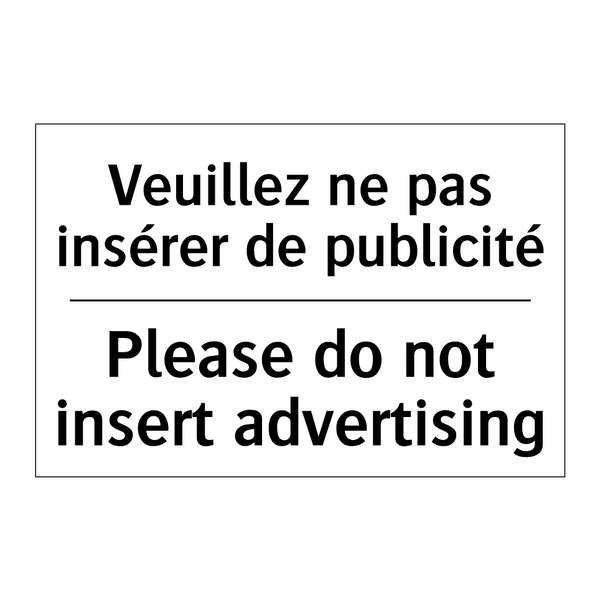 Veuillez ne pas insérer de publicité /.../ - Please do not insert advertising /.../