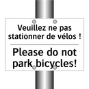 Veuillez ne pas stationner de  /.../ - Please do not park bicycles!