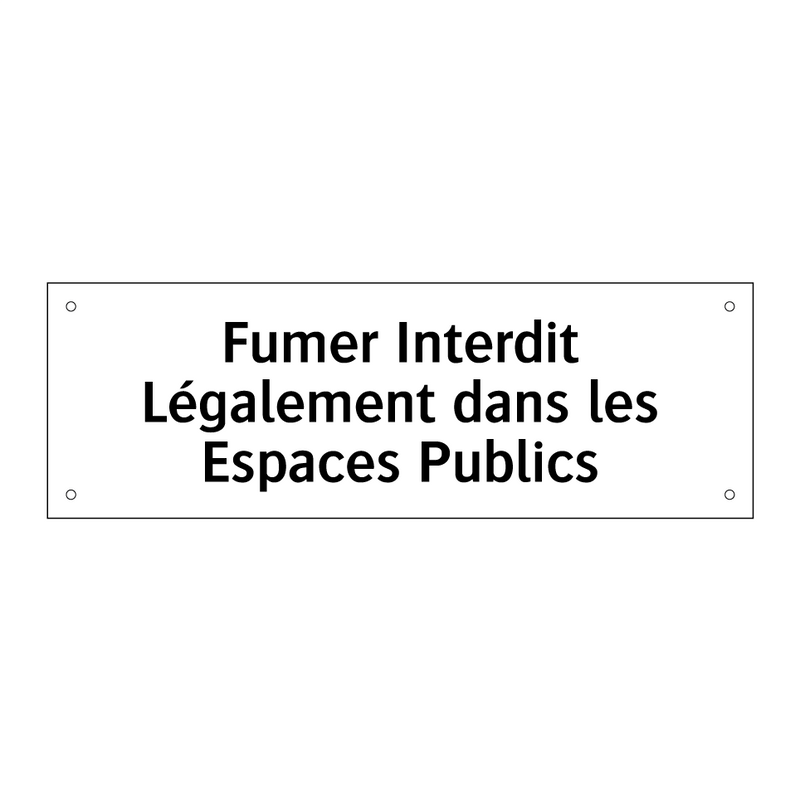 Fumer Interdit Légalement dans les Espaces Publics