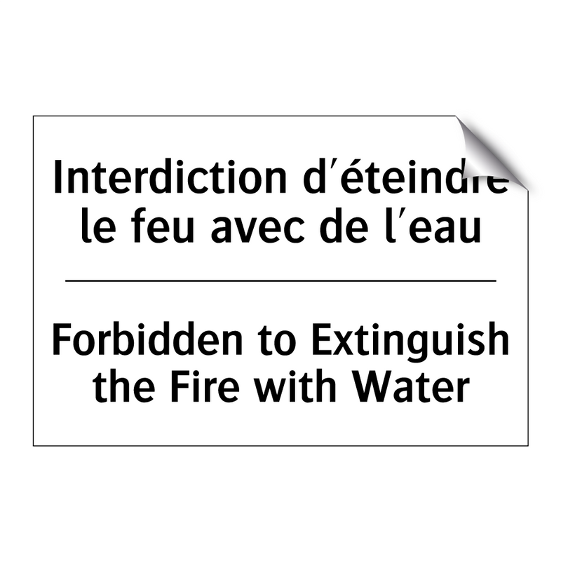 Interdiction d'éteindre le feu  /.../ - Forbidden to Extinguish the Fire  /.../