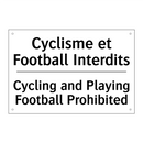 Cyclisme et Football Interdits - Cycling and Playing Football Prohibited /.../