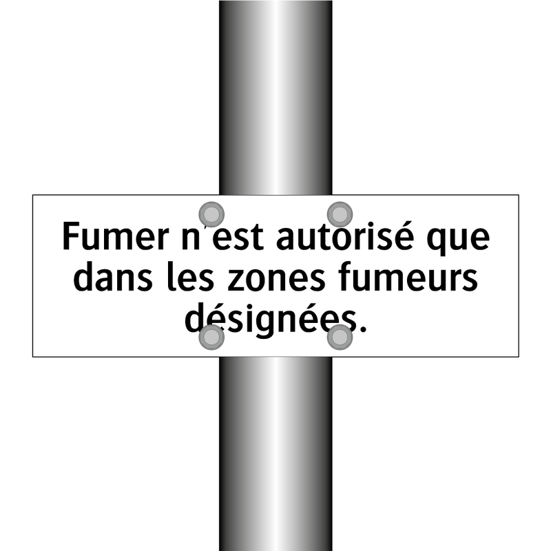 Fumer n'est autorisé que dans les zones fumeurs désignées.