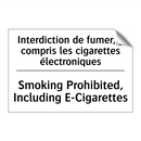 Interdiction de fumer, y compris  /.../ - Smoking Prohibited, Including  /.../
