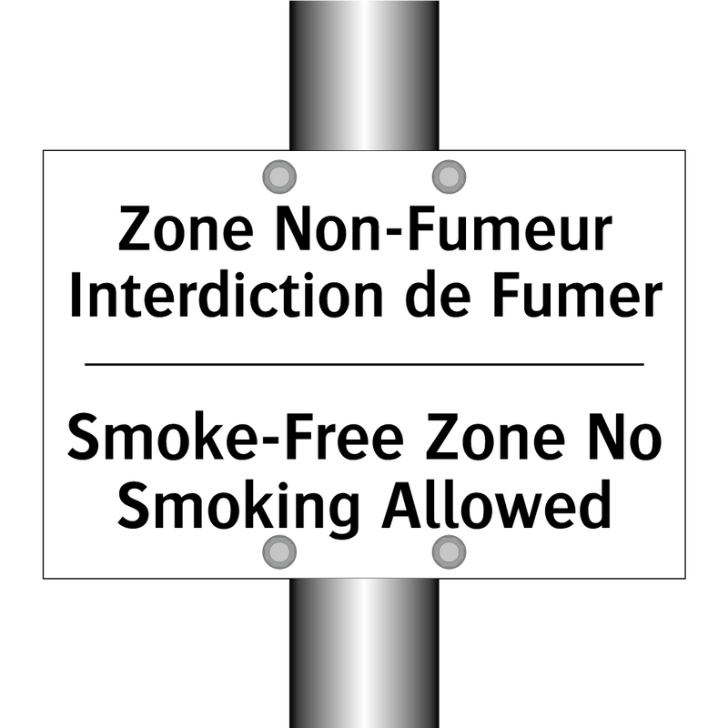 Zone Non-Fumeur Interdiction de  /.../ - Smoke-Free Zone No Smoking Allowed /.../