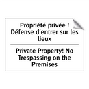 Propriété privée ! Défense d'entrer  /.../ - Private Property! No Trespassing  /.../