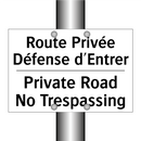 Route Privée Défense d'Entrer - Private Road No Trespassing