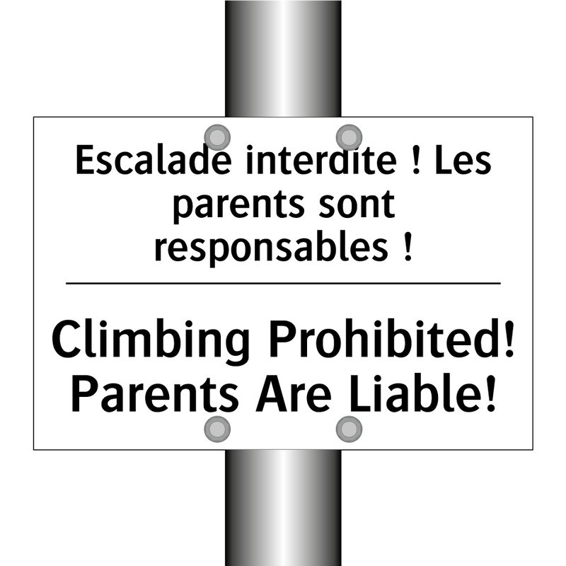 Escalade interdite ! Les parents  /.../ - Climbing Prohibited! Parents Are  /.../