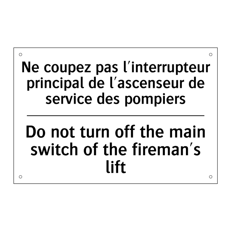 Ne coupez pas l'interrupteur principal  /.../ - Do not turn off the main switch  /.../