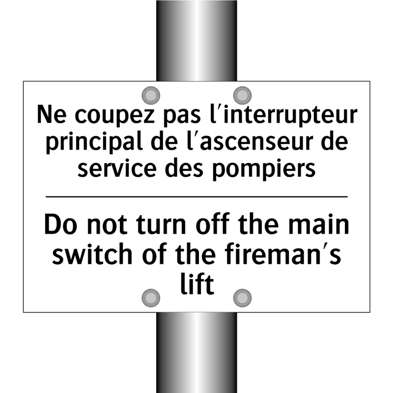 Ne coupez pas l'interrupteur principal  /.../ - Do not turn off the main switch  /.../