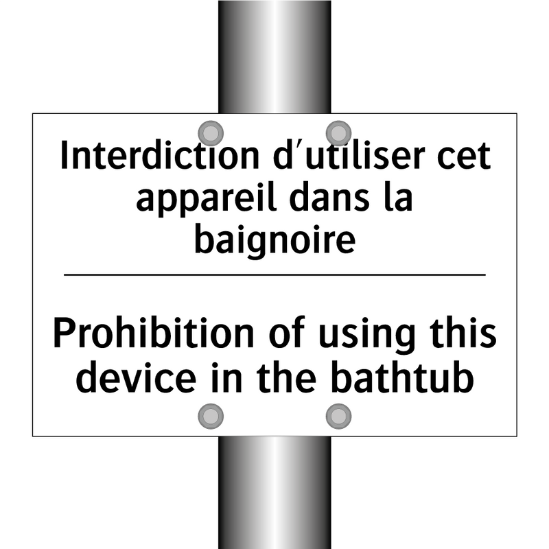 Interdiction d'utiliser cet appareil  /.../ - Prohibition of using this device  /.../