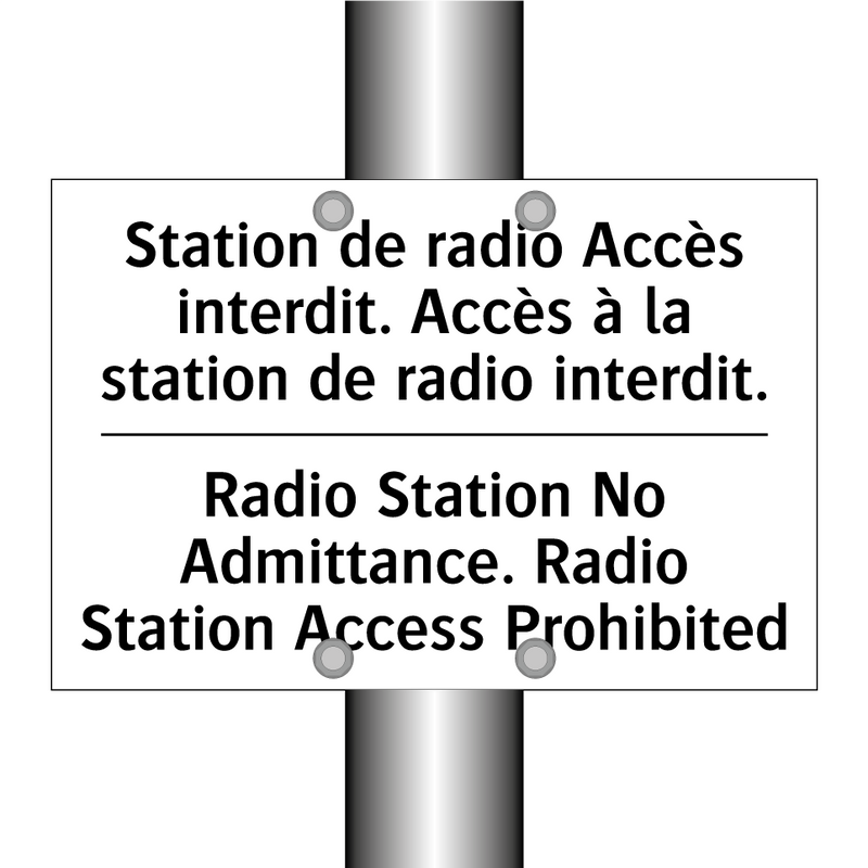 Station de radio Accès interdit.  /.../ - Radio Station No Admittance. Radio  /.../