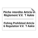 Pêche interdite Article 6 Règlement  /.../ - Fishing Prohibited Article 6 Regulation  /.../