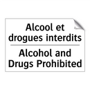 Alcool et drogues interdits - Alcohol and Drugs Prohibited