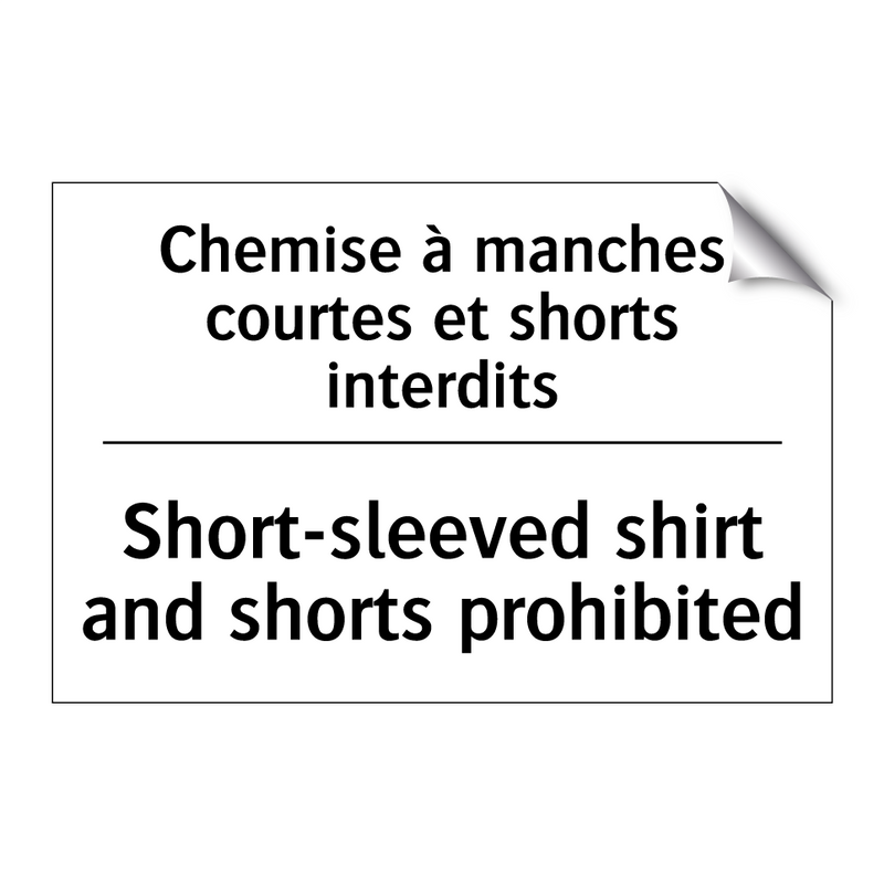 Chemise à manches courtes et shorts  /.../ - Short-sleeved shirt and shorts  /.../