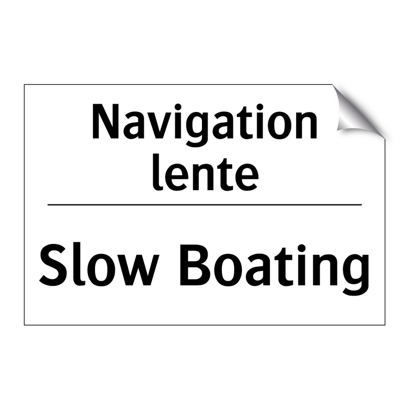 Navigation lente - Slow Boating