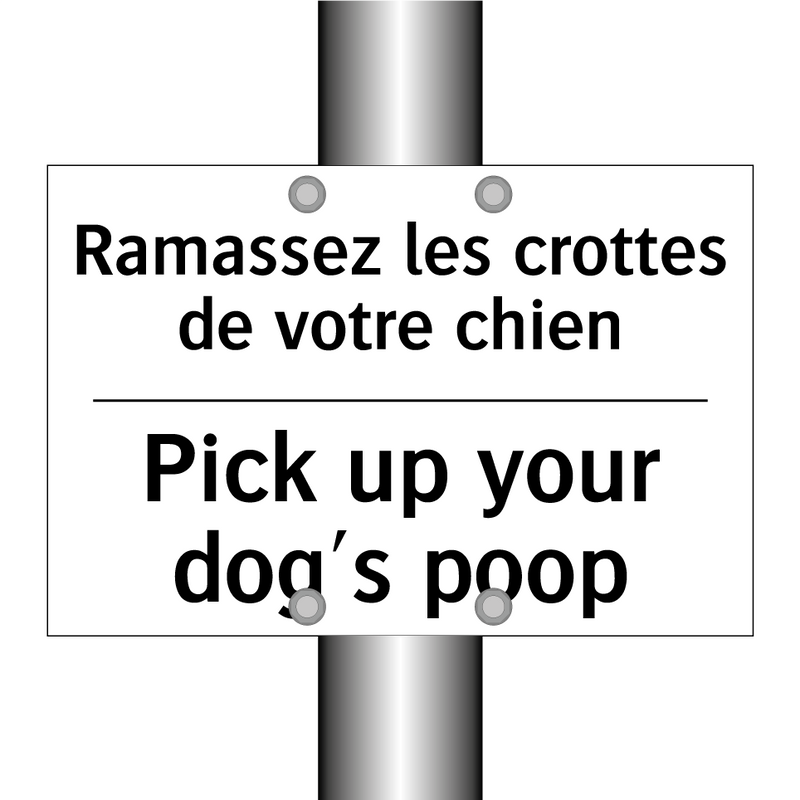 Ramassez les crottes de votre  /.../ - Pick up your dog's poop