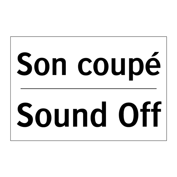 Son coupé - Sound Off