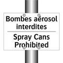 Bombes aérosol interdites - Spray Cans Prohibited