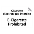 Cigarette électronique interdite /.../ - E-Cigarette Prohibited