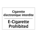 Cigarette électronique interdite /.../ - E-Cigarette Prohibited
