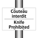 Couteau interdit - Knife Prohibited