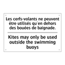 Les cerfs-volants ne peuvent être  /.../ - Kites may only be used outside  /.../