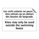 Les cerfs-volants ne peuvent être  /.../ - Kites may only be used outside  /.../