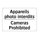 Appareils photo interdits - Cameras Prohibited