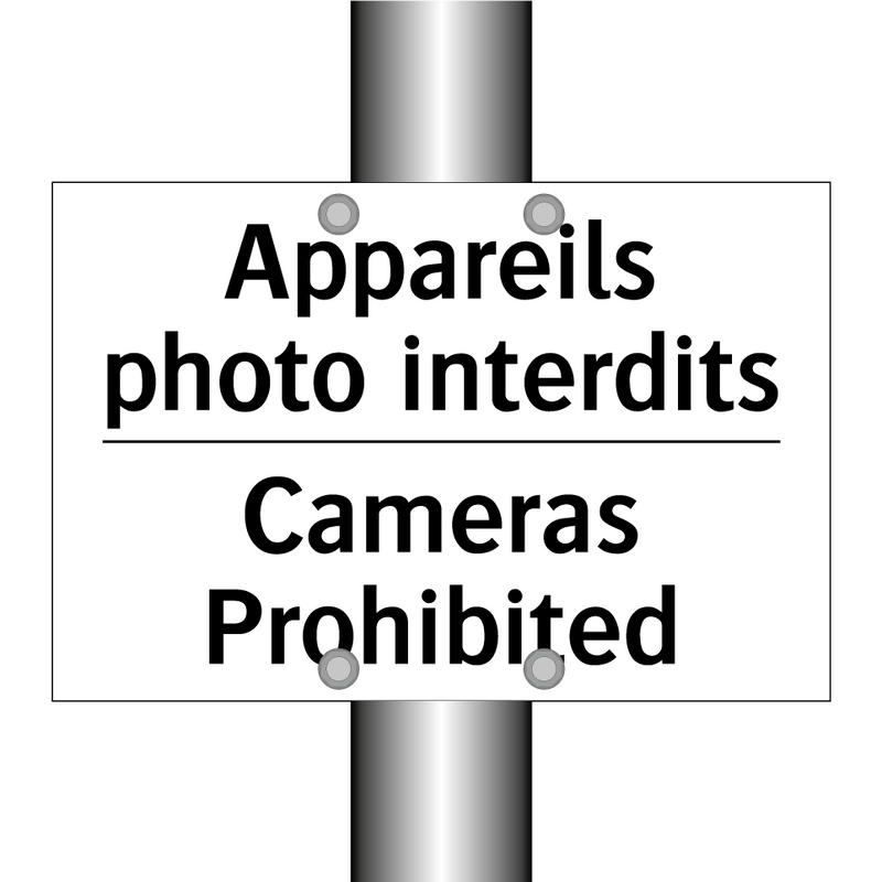 Appareils photo interdits - Cameras Prohibited