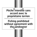 Pêche interdite sans accord avec  /.../ - Fishing prohibited without agreement  /.../
