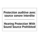 Protection auditive avec source  /.../ - Hearing Protection With Sound  /.../
