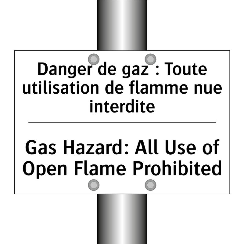 Danger de gaz : Toute utilisation  /.../ - Gas Hazard: All Use of Open Flame  /.../