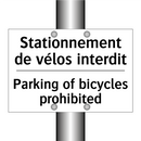 Stationnement de vélos interdit /.../ - Parking of bicycles prohibited