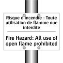 Risque d'incendie : Toute utilisation  /.../ - Fire Hazard: All use of open flame  /.../