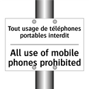 Tout usage de téléphones portables  /.../ - All use of mobile phones prohibited /.../