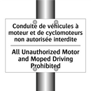 Conduite de véhicules à moteur  /.../ - All Unauthorized Motor and Moped  /.../
