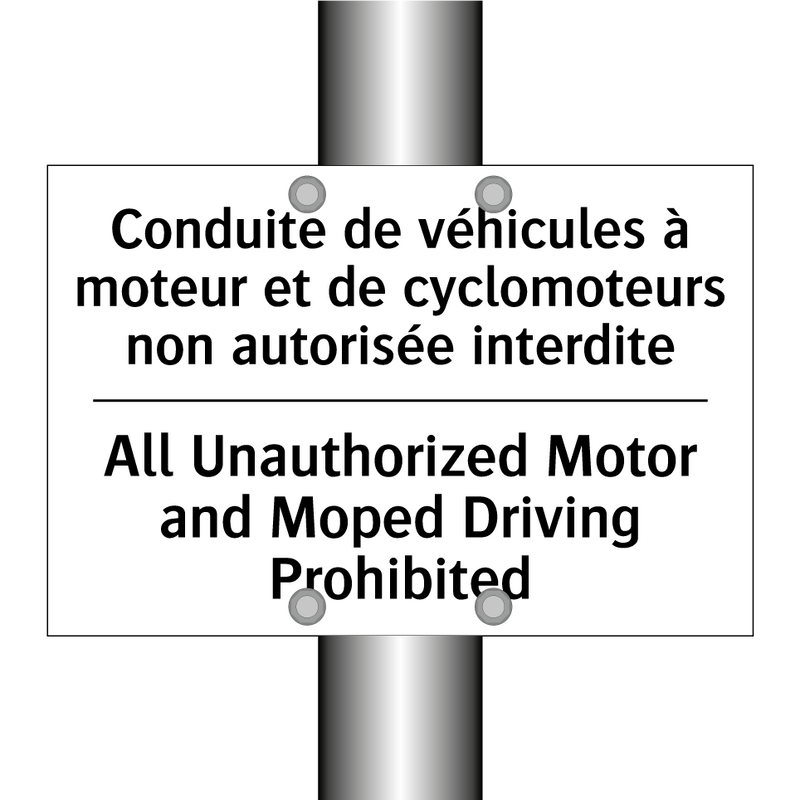 Conduite de véhicules à moteur  /.../ - All Unauthorized Motor and Moped  /.../