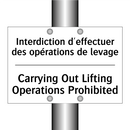 Interdiction d'effectuer des opérations  /.../ - Carrying Out Lifting Operations  /.../