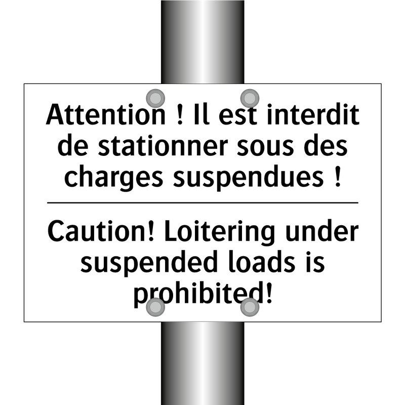Attention ! Il est interdit de  /.../ - Caution! Loitering under suspended  /.../