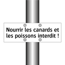 Nourrir les canards et les poissons interdit !