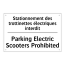 Stationnement des trottinettes  /.../ - Parking Electric Scooters Prohibited /.../